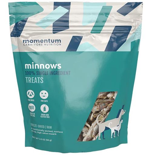 Momentum Freeze Dried Dog & Cat Treats - Minnows - 2 oz