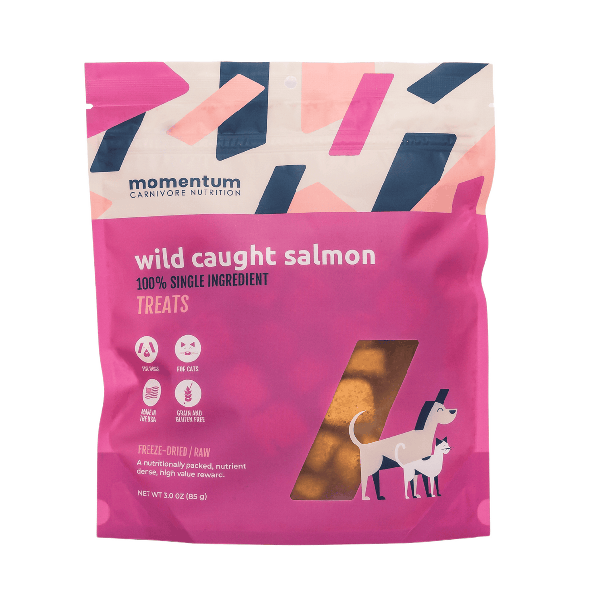 Freeze-Dried Wild-Caught Salmon Treats for Dogs & Cats | Momentum