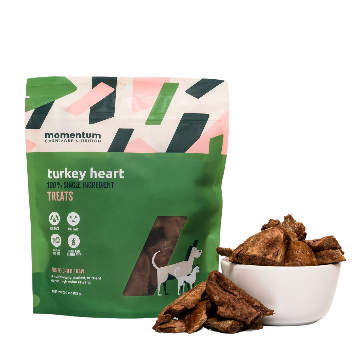 アニマル20g Freeze-Dried Turkey Heart for Dogs & Cats | Momentum – MomentumCN