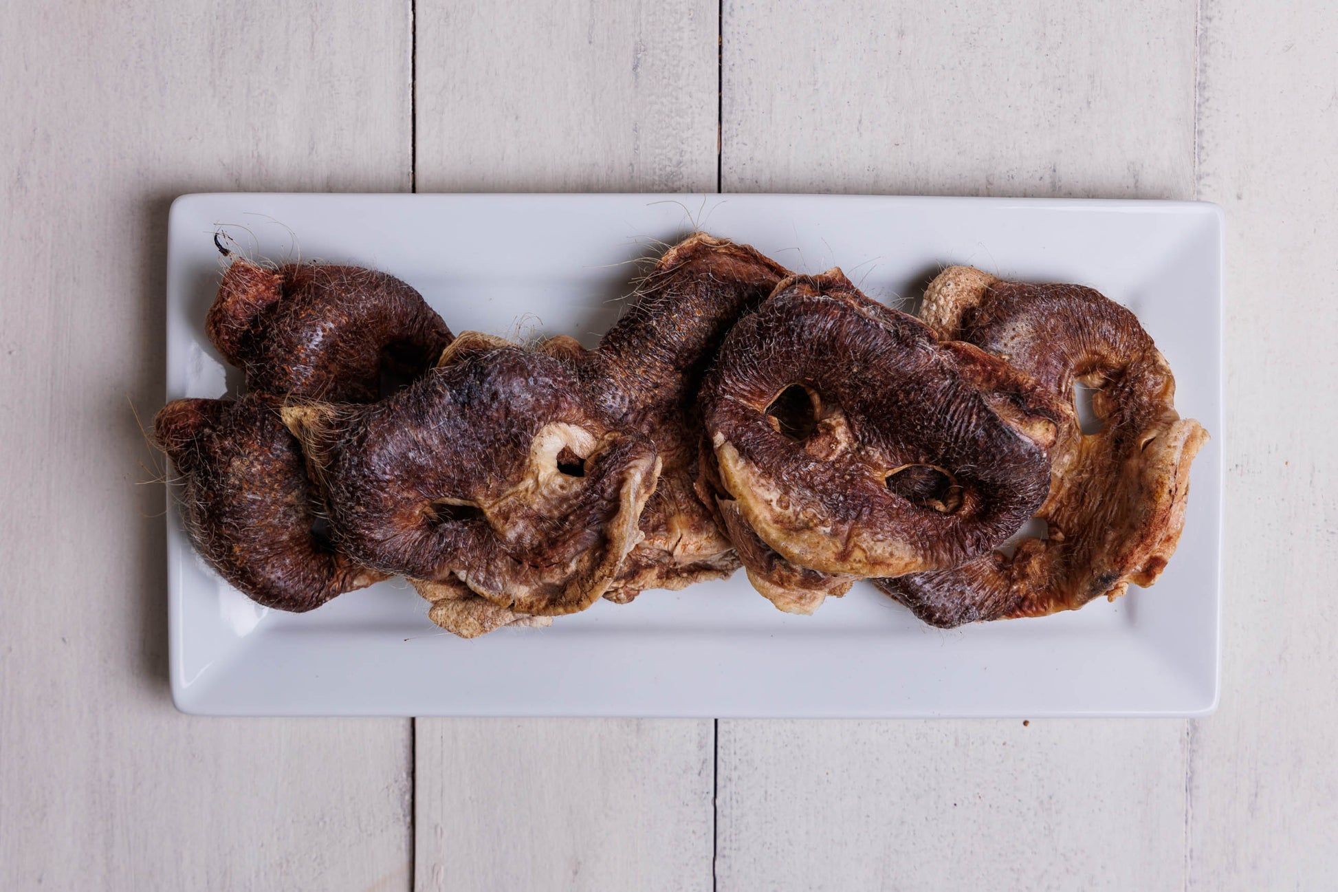 Single ingredient freeze-dried pig snout dog chews bulk bag dense cartilage joint support collagen