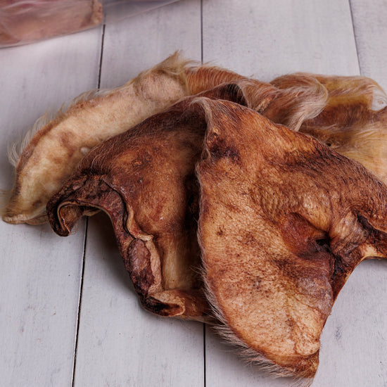 Momentum freeze-dried hairy pig ear chew single ingredient natural digestive fiber dogs