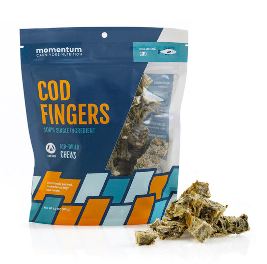 Air-Dried Single-Ingredient Cod Fingers Dog Chews