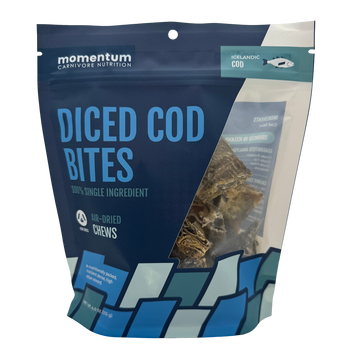 Air-Dried Single-Ingredient Diced Cod Bites Dog Chews