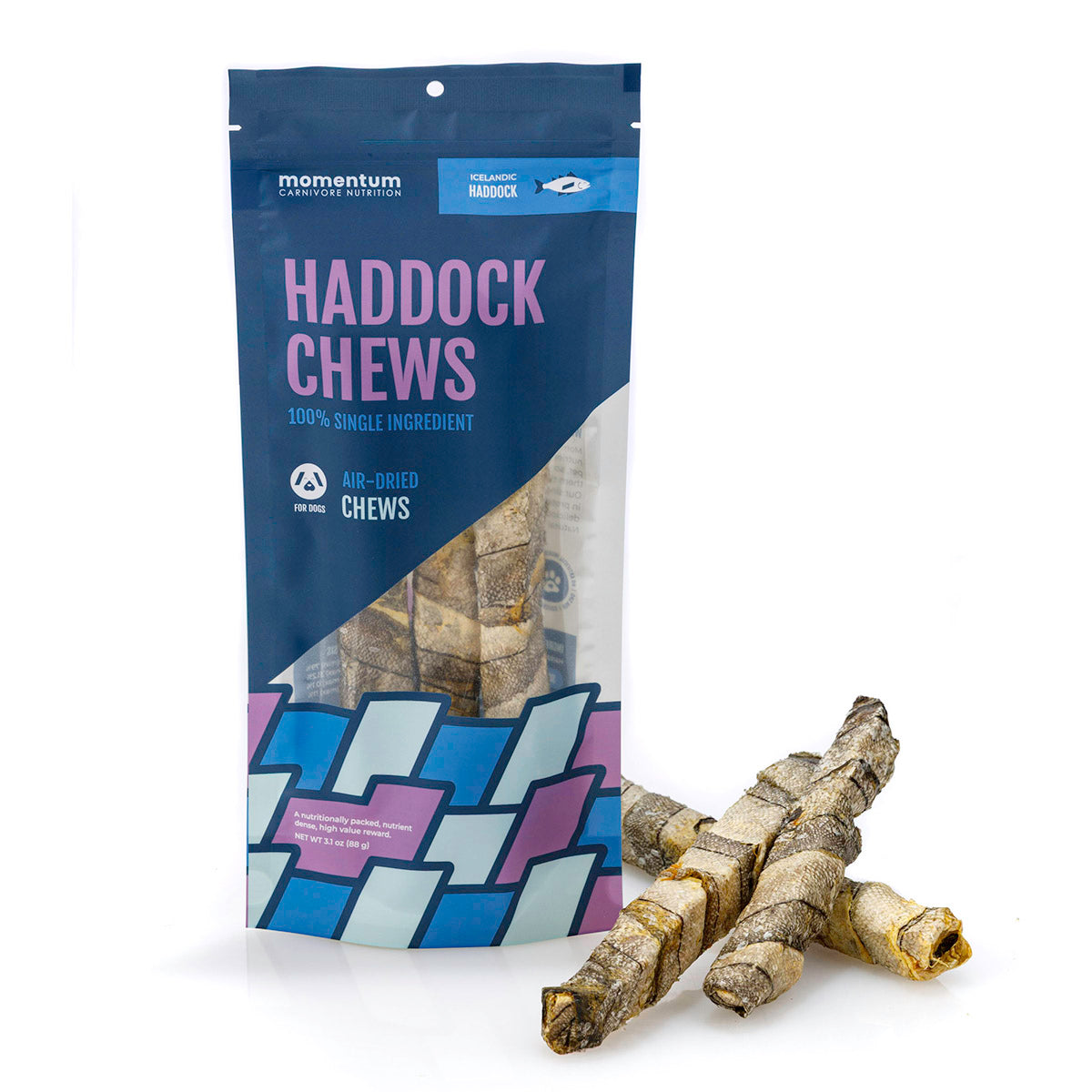 Icelandic Fish Chews for Dogs – Wolffish, Haddock & Cod | Momentum