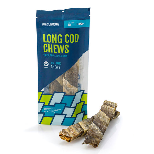Air-Dried Single-Ingredient Long Cod Dog Chews 2-Pack