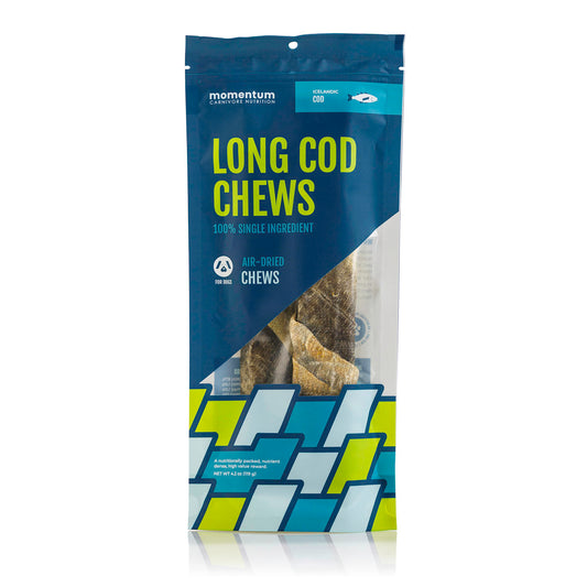 Air-Dried Single-Ingredient Long Cod Dog Chews 2-Pack