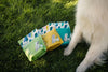 Dog enjoying Momentum freeze-dried turkey liver treats single ingredient novel protein snack