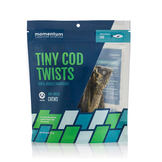 Air-Dried Single-Ingredient Tiny Cod Twists Dog Chews