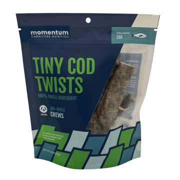Air-Dried Single-Ingredient Tiny Cod Twists Dog Chews