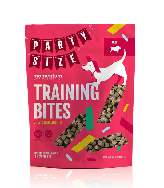 Party-Size Freeze-Dried Beef Training Bites for Dogs & Cats | Limited Ingredient, High-Protein