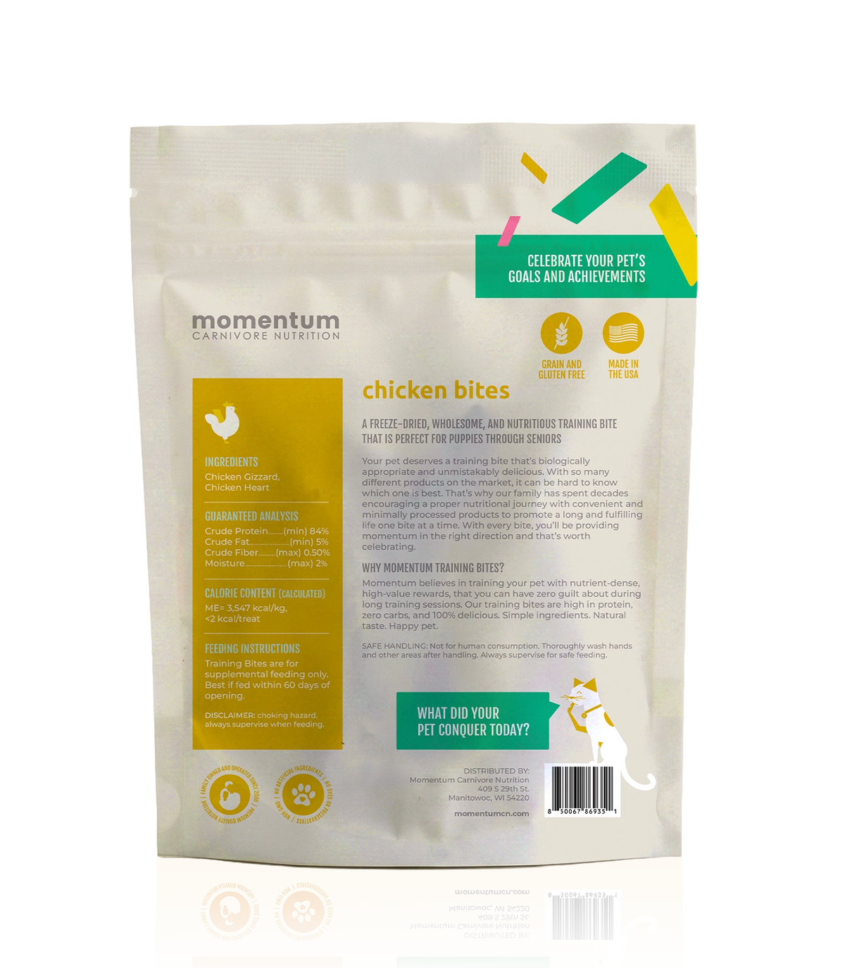 Party-Size Freeze-Dried Chicken Training Bites for Dogs & Cats