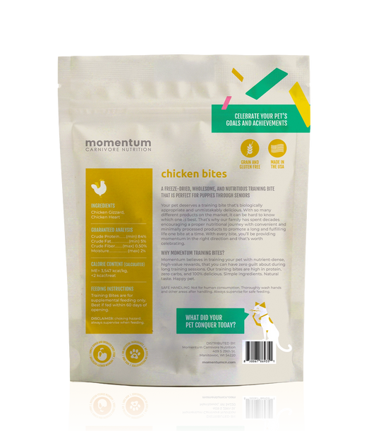 Party-Size Freeze-Dried Chicken Training Bites for Dogs & Cats | Limited Ingredient, High-Protein
