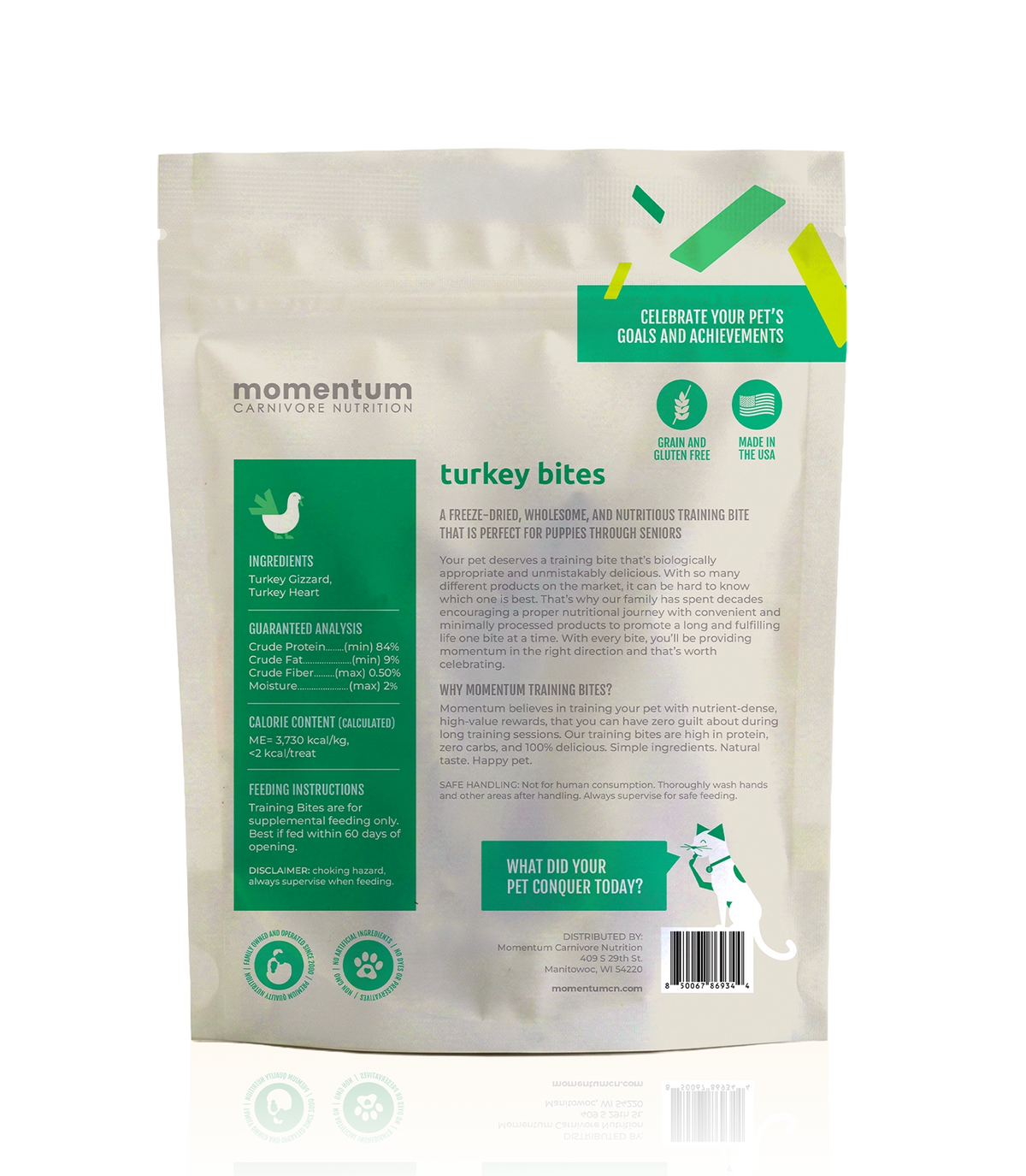 Party-Size Freeze-Dried Turkey Training Bites for Dogs & Cats