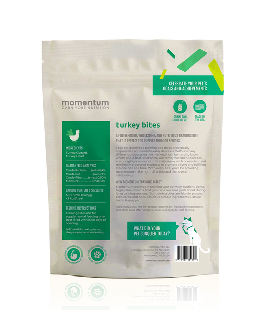 Party-Size Freeze-Dried Turkey Training Bites for Dogs & Cats | Limited Ingredient, High-Protein