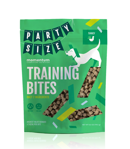 Party-Size Freeze-Dried Turkey Training Bites for Dogs & Cats | Limited Ingredient, High-Protein