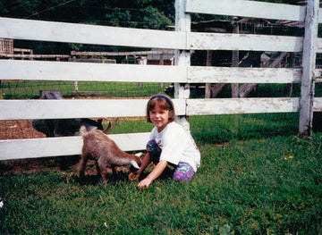 Toni as Child With a Goat